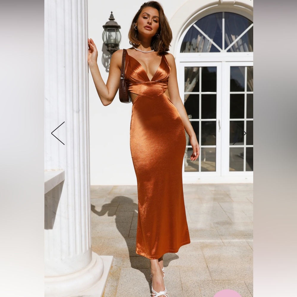 Hello Molly Brown Satin Dress